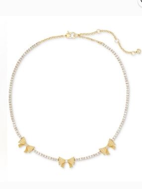 Kate Spade Wrapped In A Bow Tennis Necklace
